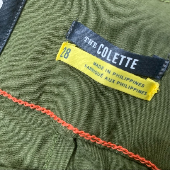 Maeve by Anthropologie the Colette green wide leg crop pants 28 - Picture 7 of 10